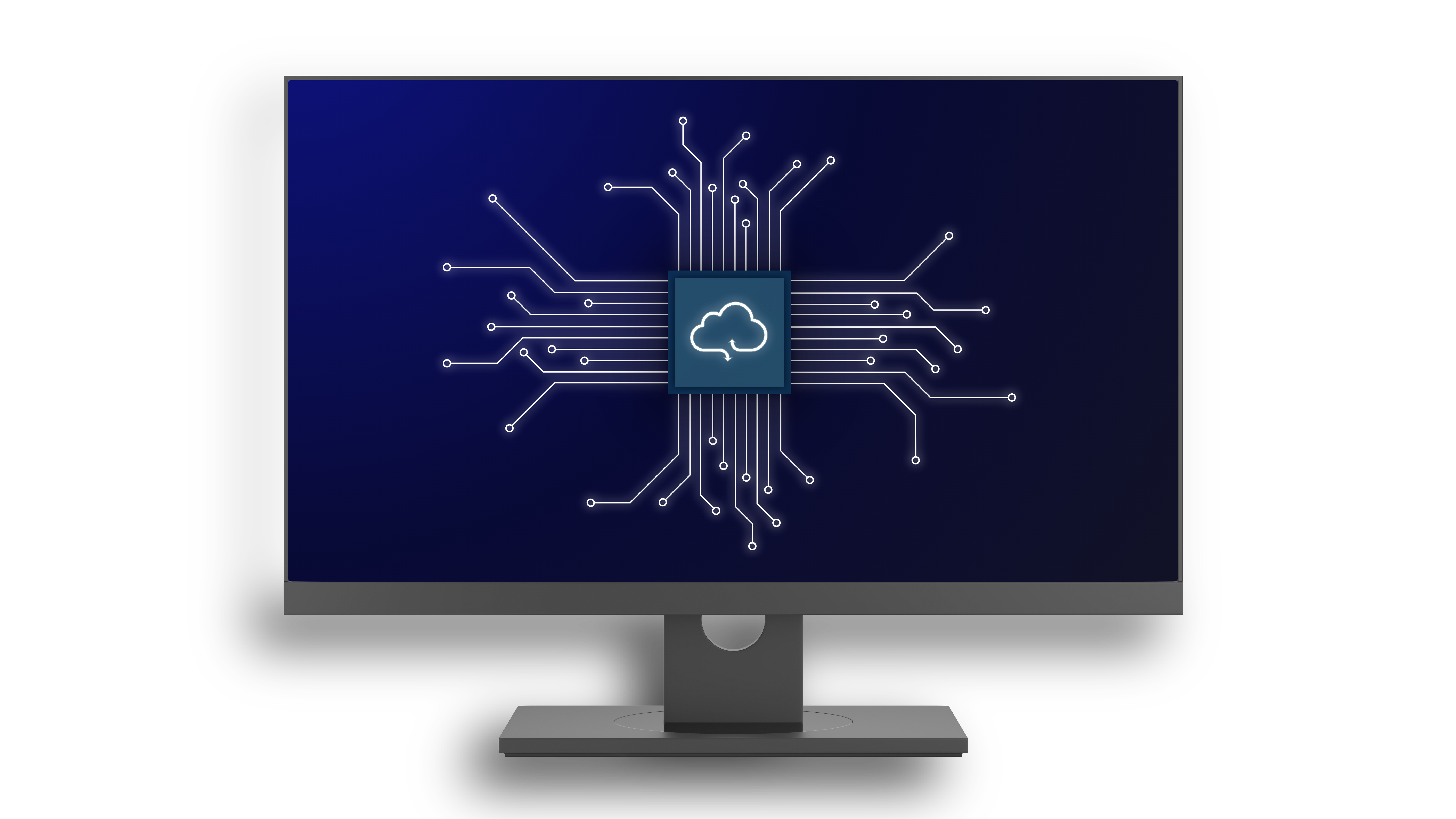 NetView Logo on Computer Circut@4x